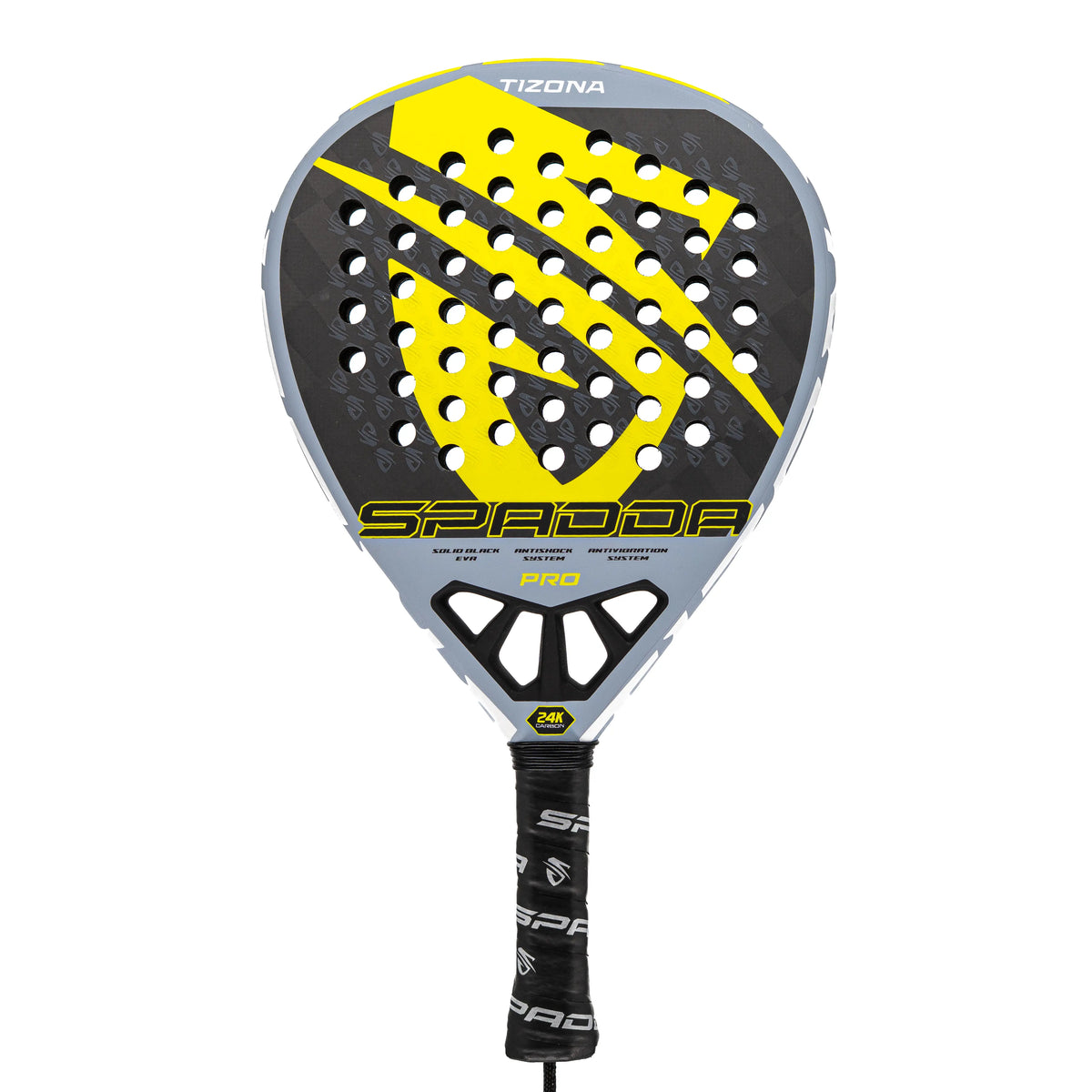 Spadda Tizona Pro 24K Carbon padel racket – full front view