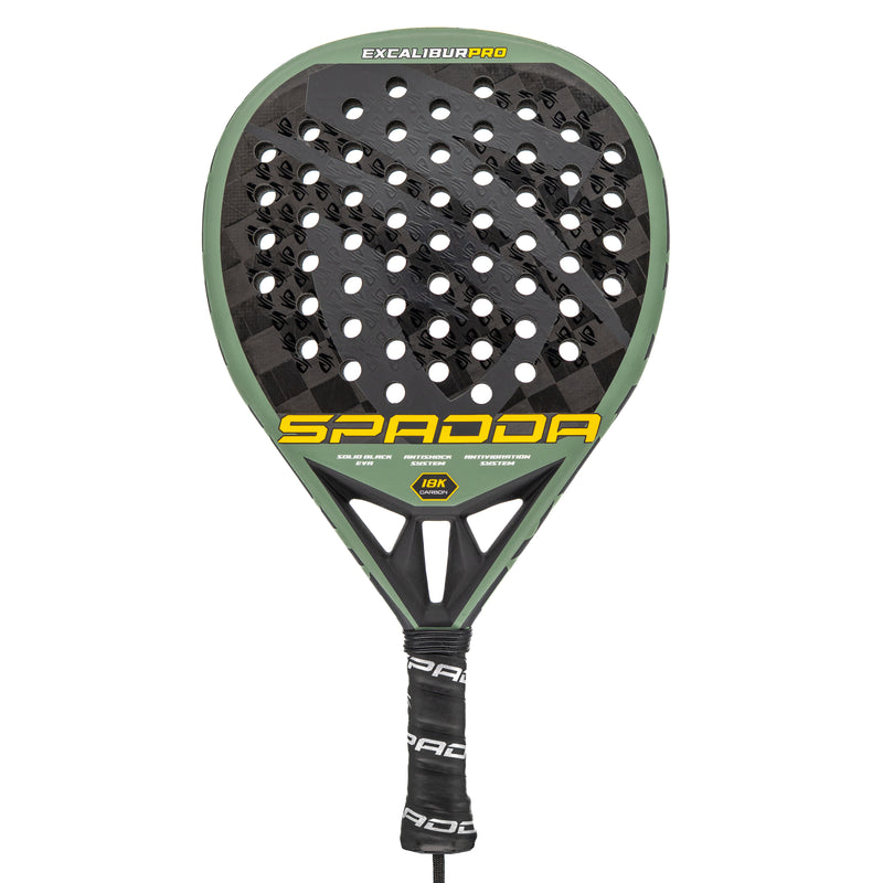 Spadda Excalibur Pro 18K Carbon Padel Racket – Elite Hybrid Shape for Ultimate Power & Control