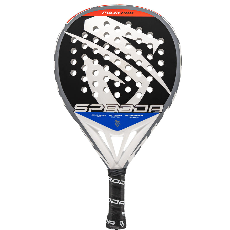 Spadda Pulse Pro Hybrid Padel Racket – High-Control Fiberglass Face with Soft Black EVA