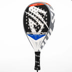 Spadda Pulse Pro Hybrid fiberglass padel racket – angled front view
