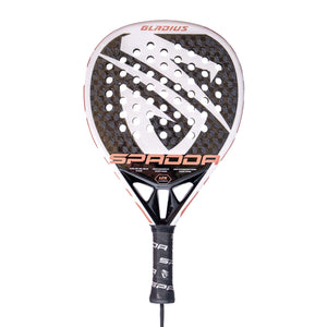 Spadda Gladius 12K Black Carbon padel racket – front view